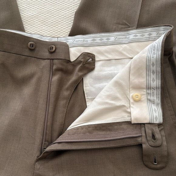 Zanella Handcrafted  Satorial  Mens Trousers in Brown. Size 36. Made in Italy. - Picture 4 of 9